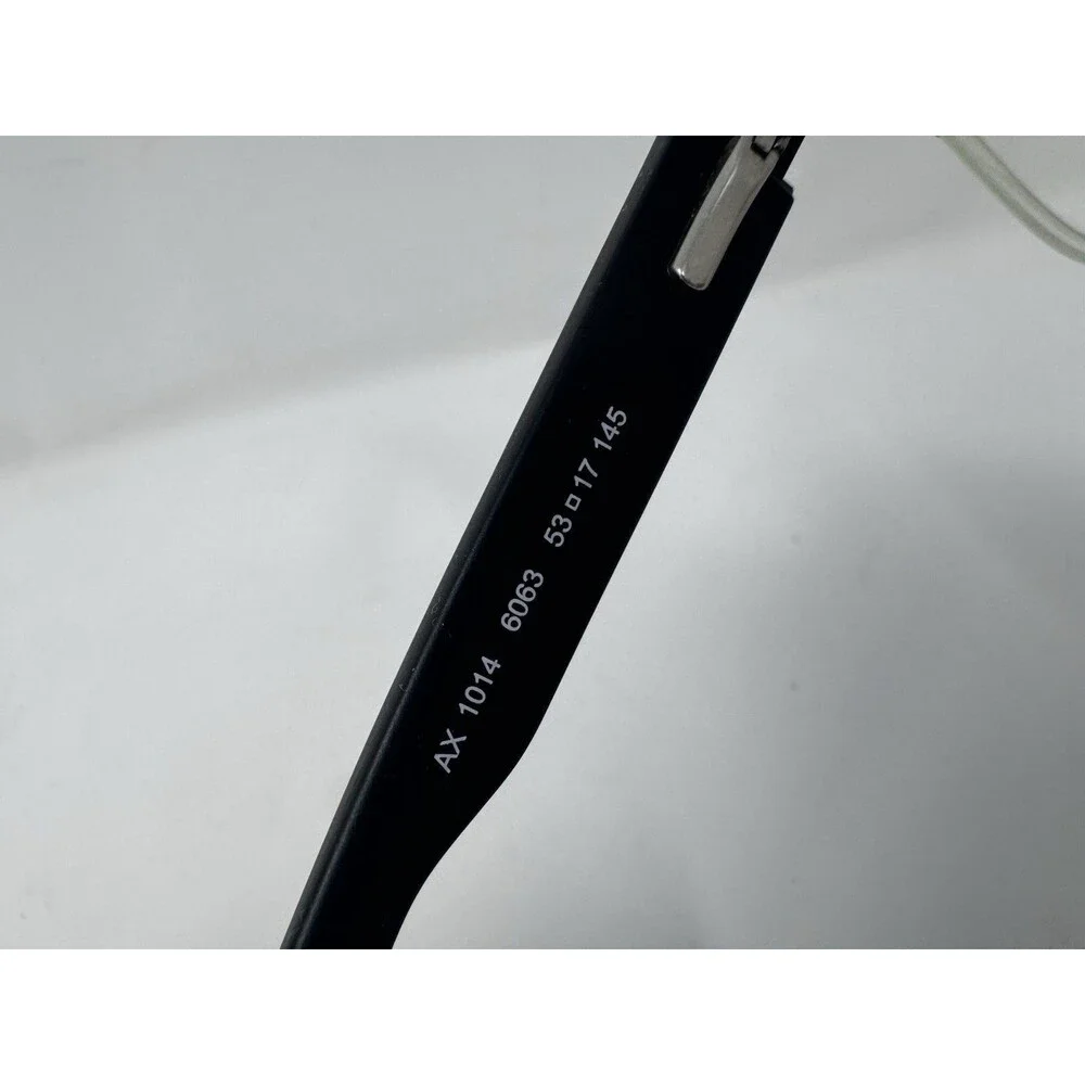 Armani Exchange AX1014 6063 Black Eyeglass Frames 53-17-145 Authentic